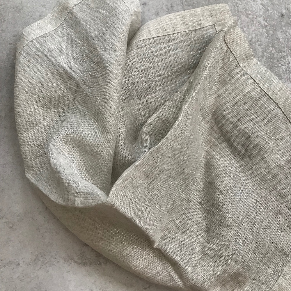 Crate&Barrel Shimmer Tan Square Napkin
